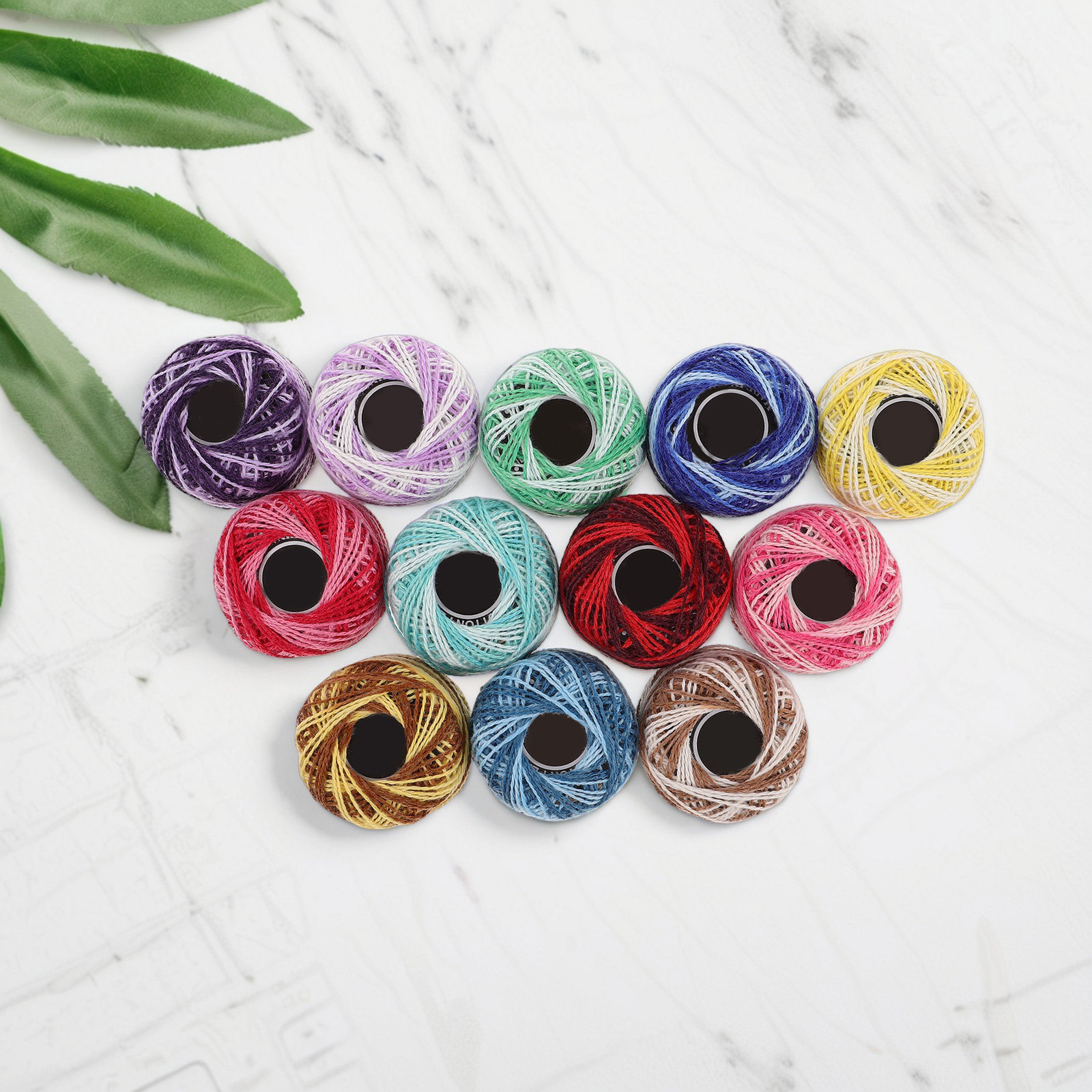 12Pcs Set Benang Bordir Katun  - Embroidery Craft ulasan dan harga