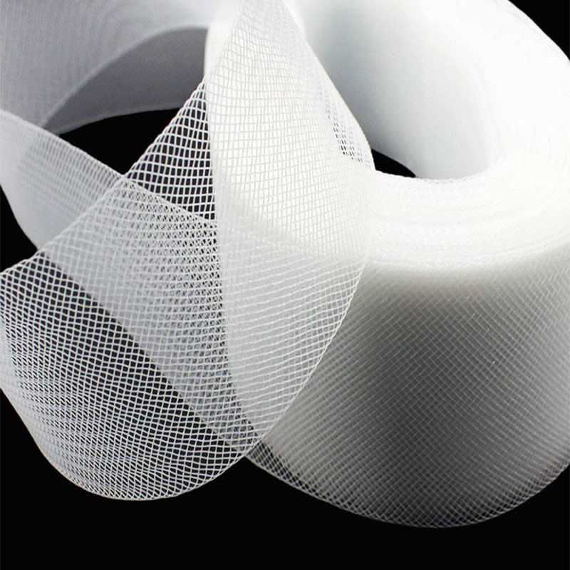1-10cm Flat polos keras kaku k - Crystal Mesh Fabric ulasan dan harga